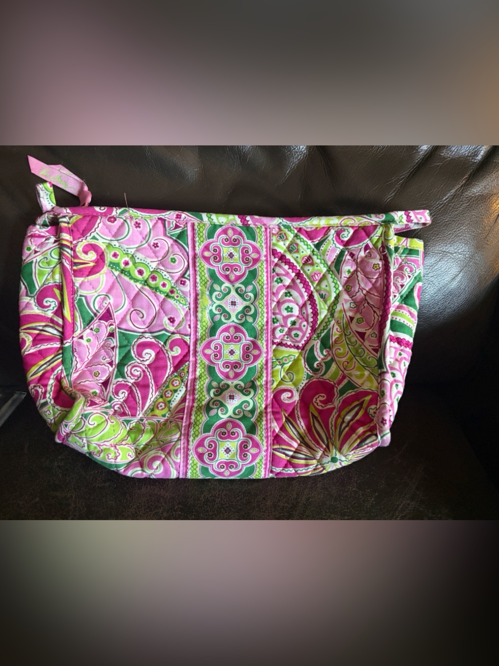 Vera Bradley Quilted Clutch Bag/ Travel Bag